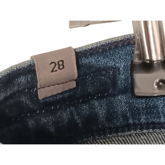 Citizens of Humanity Rocket Crop Mid Rise Skinny Jeans Blue Distressed 26 - Picture 13 of 16